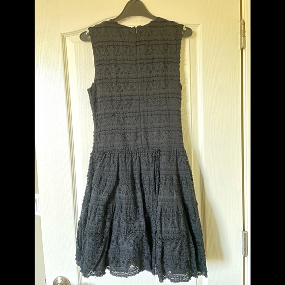 Zara black smart classy lacy dress - Picture 2 of 6